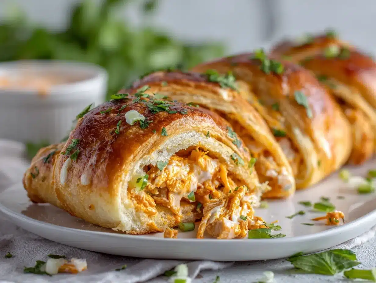 Buffalo Ranch Chicken Crescent Rolls preparation steps