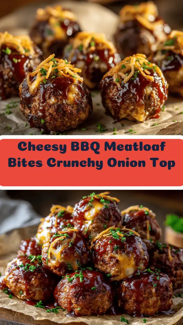 cheesy BBQ meatloaf bites recipe
