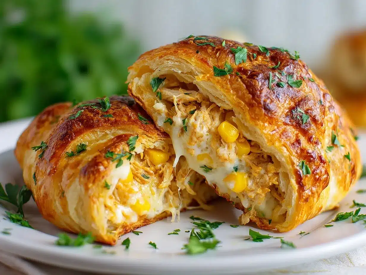 cheesy chicken crescent rolls preparation steps