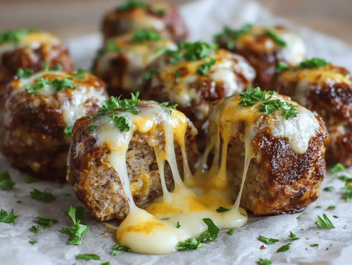 cheesy stuffed meatloaf bites preparation steps