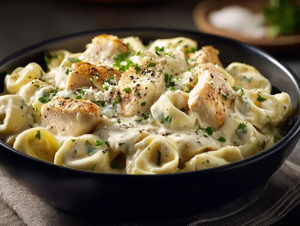 Chicken Alfredo Tortellini Crockpot - featured image