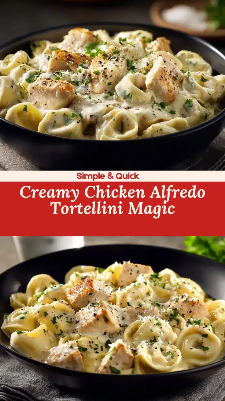 Chicken Alfredo Tortellini Crockpot recipe