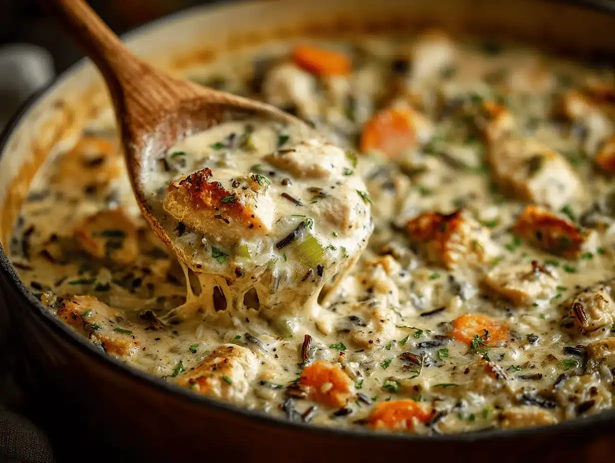 chicken wild rice casserole dairy free preparation steps