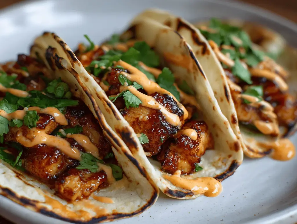 chipotle honey chicken street tacos - featured image