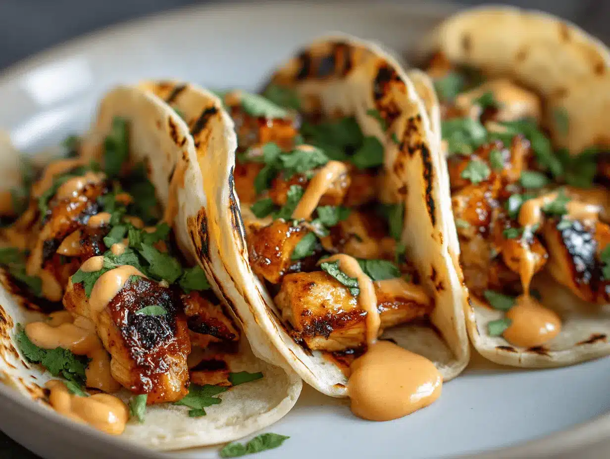 chipotle honey chicken street tacos preparation steps