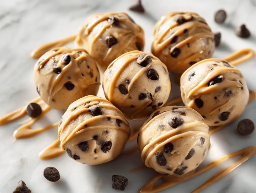 chocolate chip cookie dough Greek yogurt bites - featured image