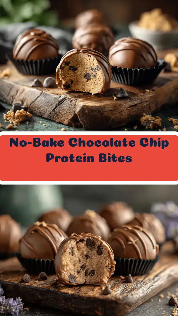 chocolate chip cookie dough protein balls recipe
