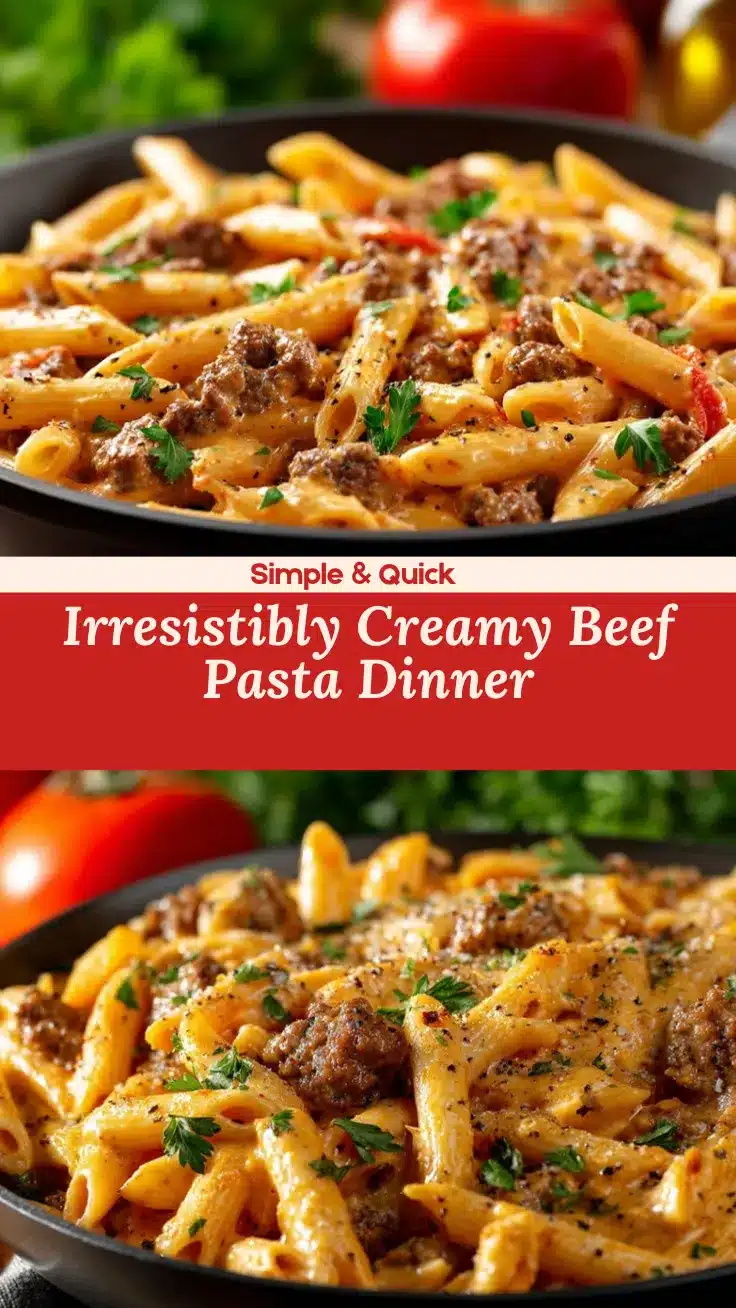 creamy beef pasta recipe