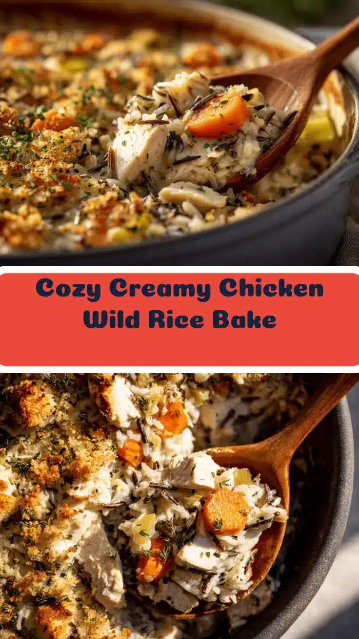 creamy chicken and wild rice casserole recipe