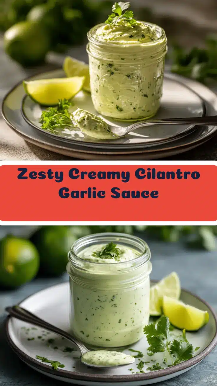 creamy cilantro garlic sauce recipe