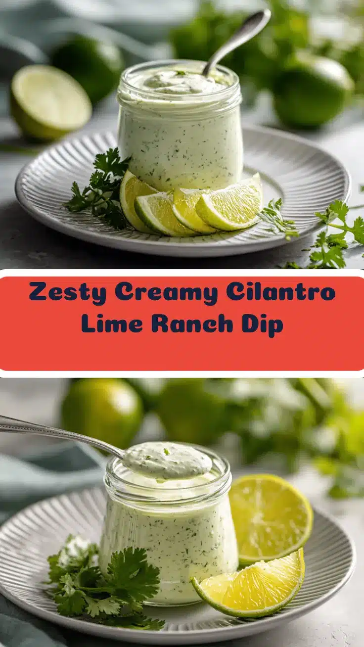 creamy cilantro lime ranch dip recipe