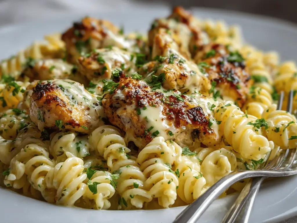 creamy garlic parmesan chicken - featured image