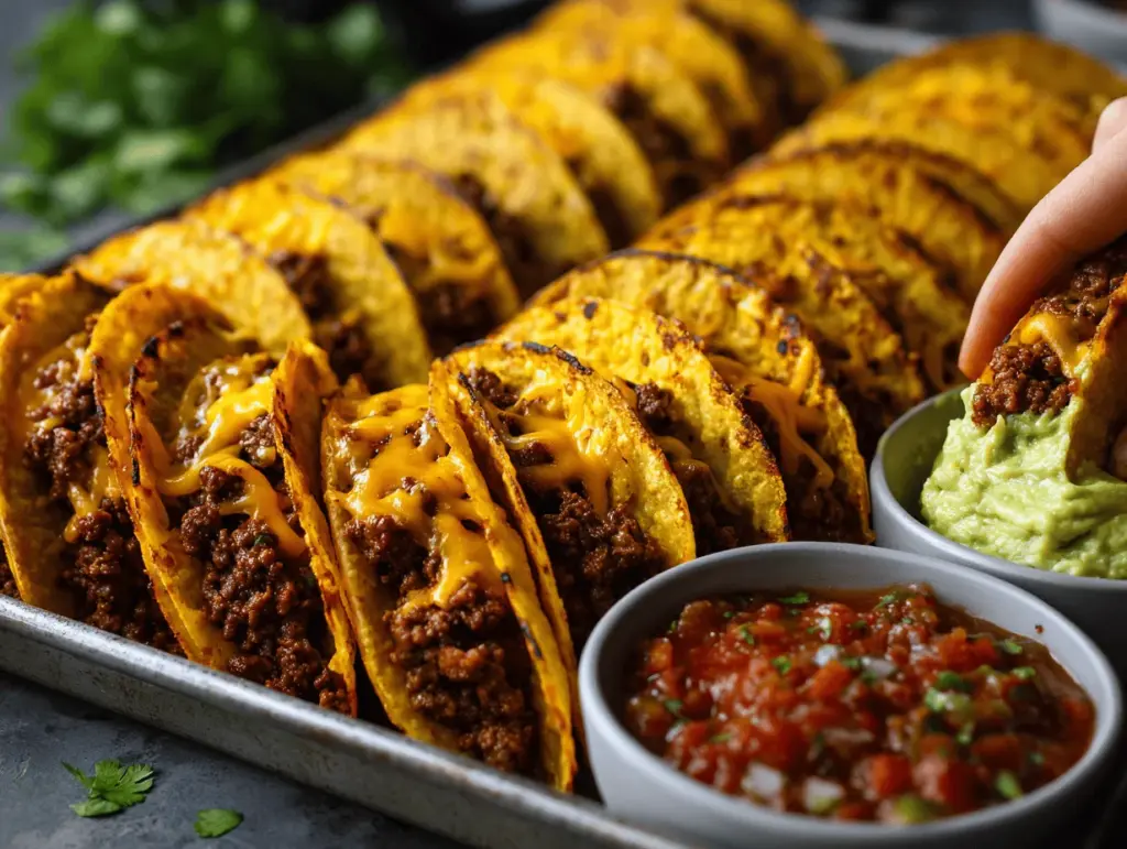 crispy beef tacos - featured image