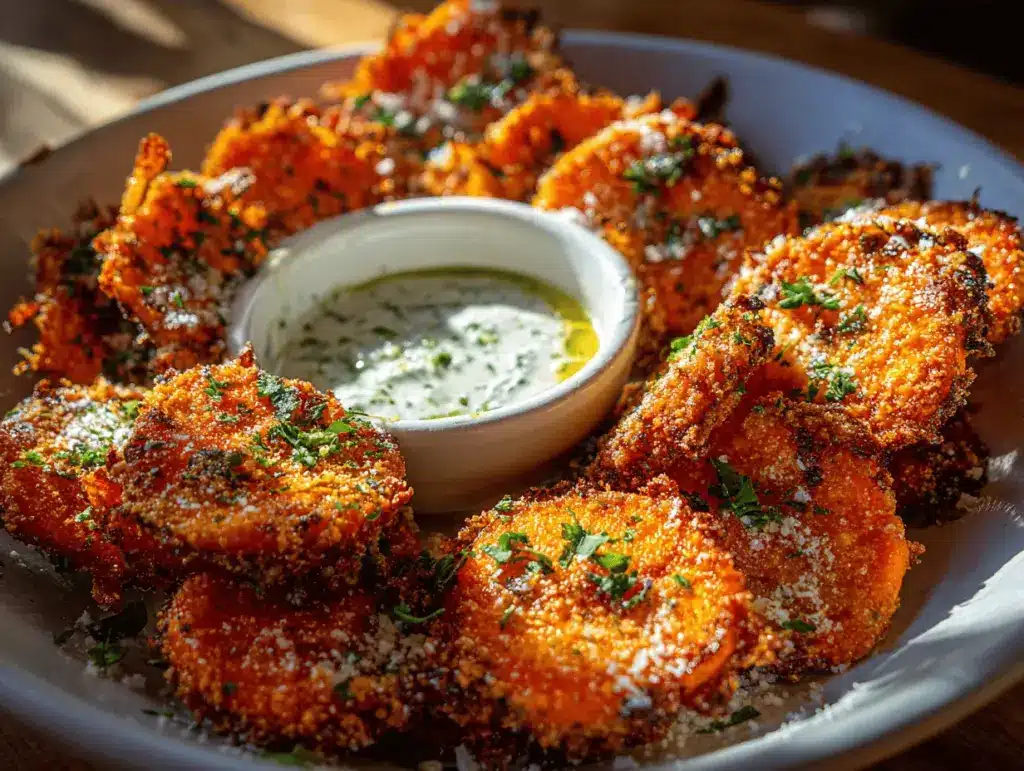 crispy ranch smashed carrots - featured image