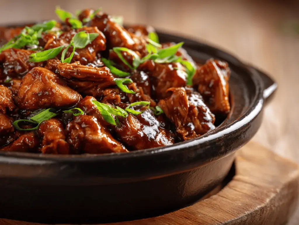 Crock Pot Bourbon Chicken - featured image
