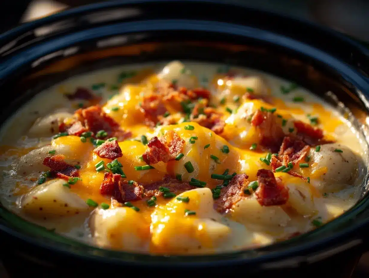 crock pot crack potato soup preparation steps