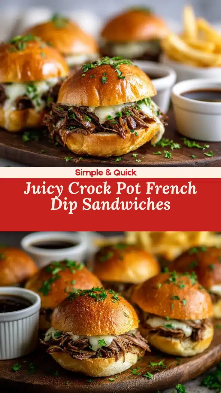 crock pot French dip sandwiches recipe