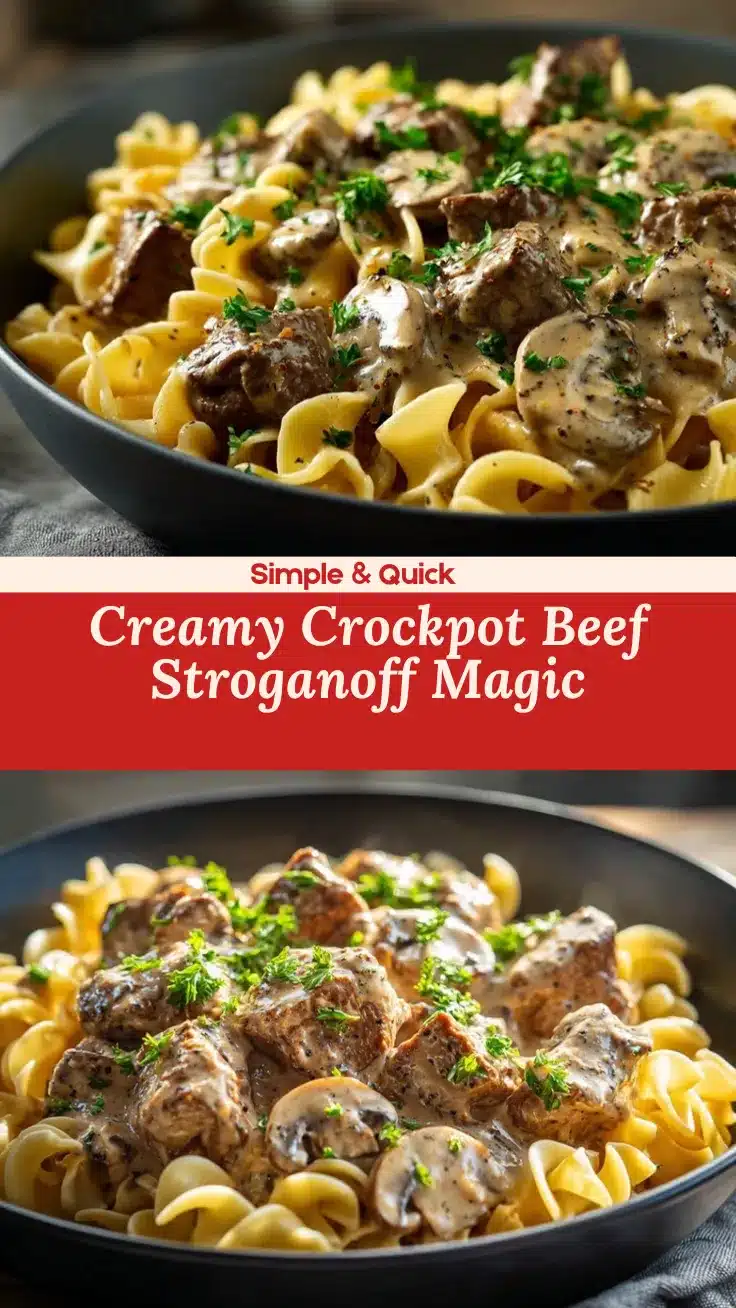 crockpot beef stroganoff recipe