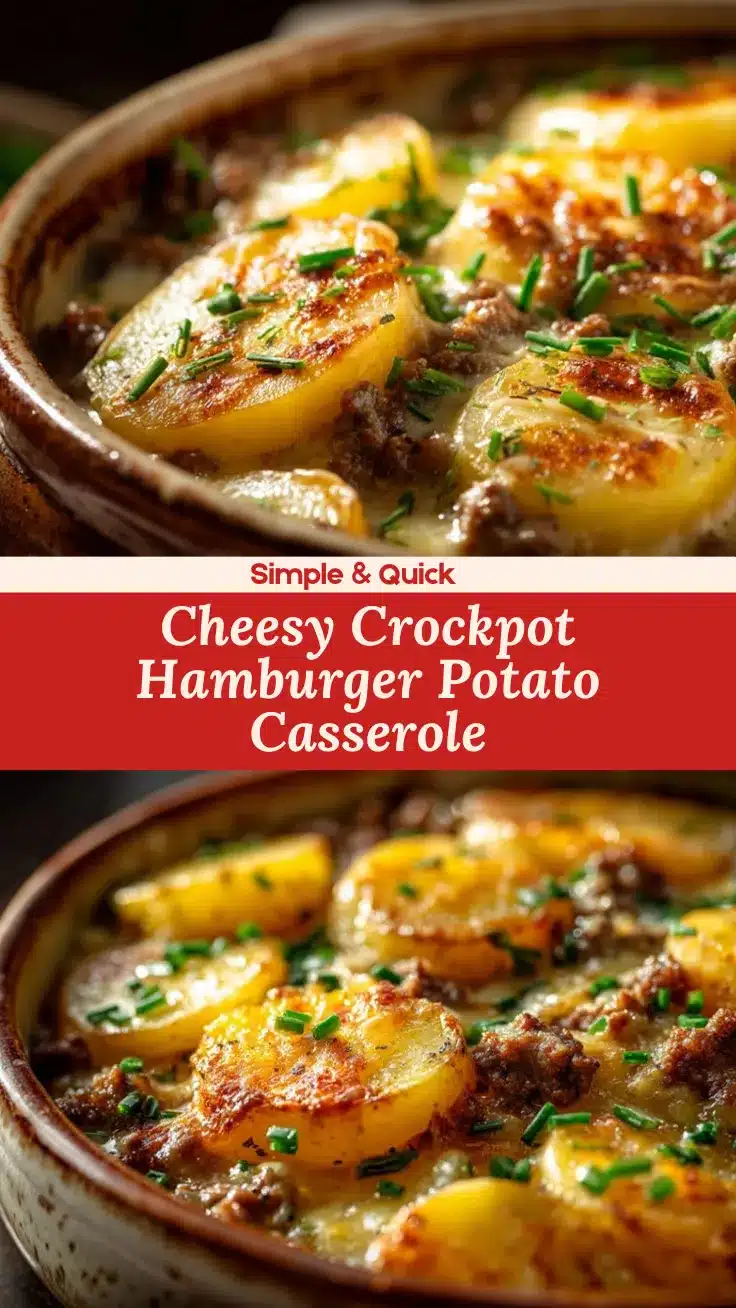 crockpot hamburger potato casserole recipe