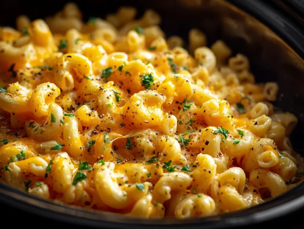 crockpot mac and cheese - featured image