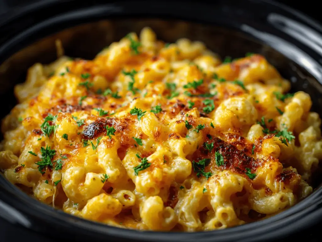 crockpot mac and cheese - featured image