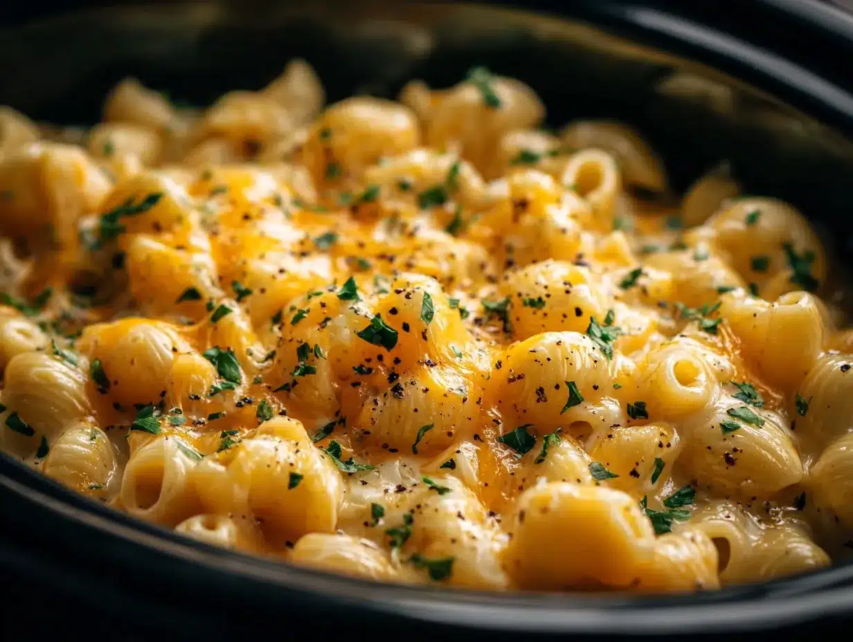 crockpot mac and cheese preparation steps