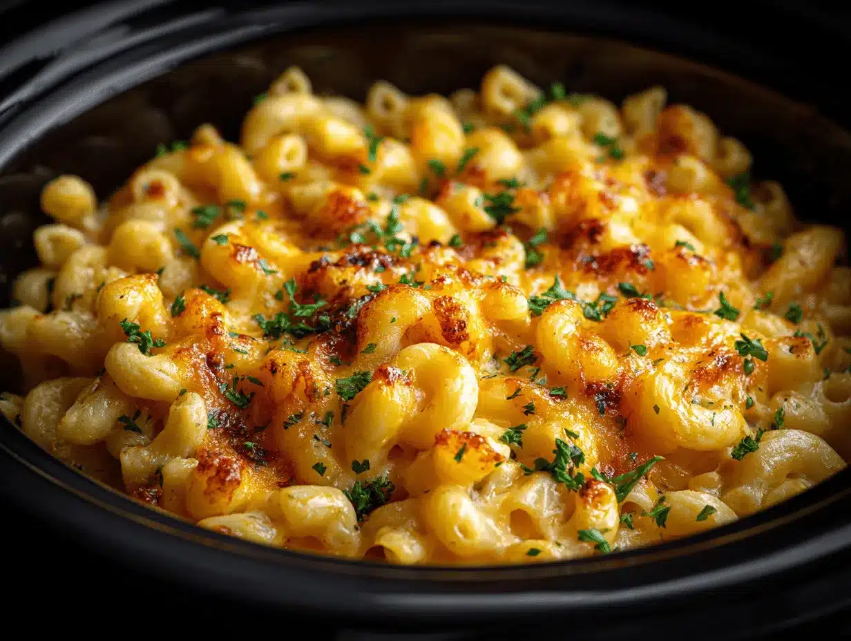 crockpot mac and cheese preparation steps