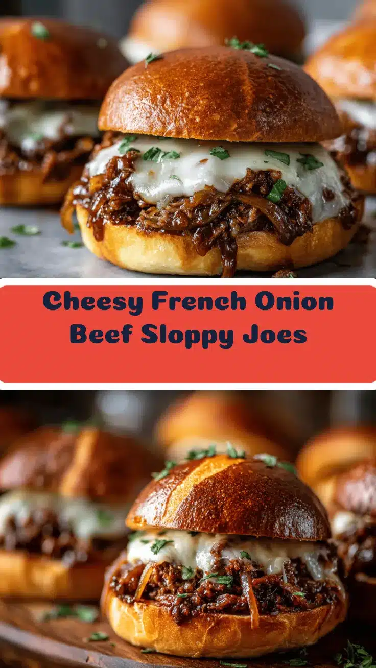 French Onion Beef Sloppy Joes recipe