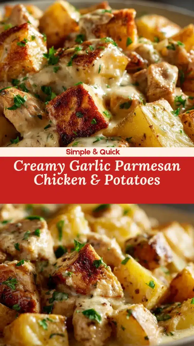 garlic parmesan crockpot chicken and potatoes recipe