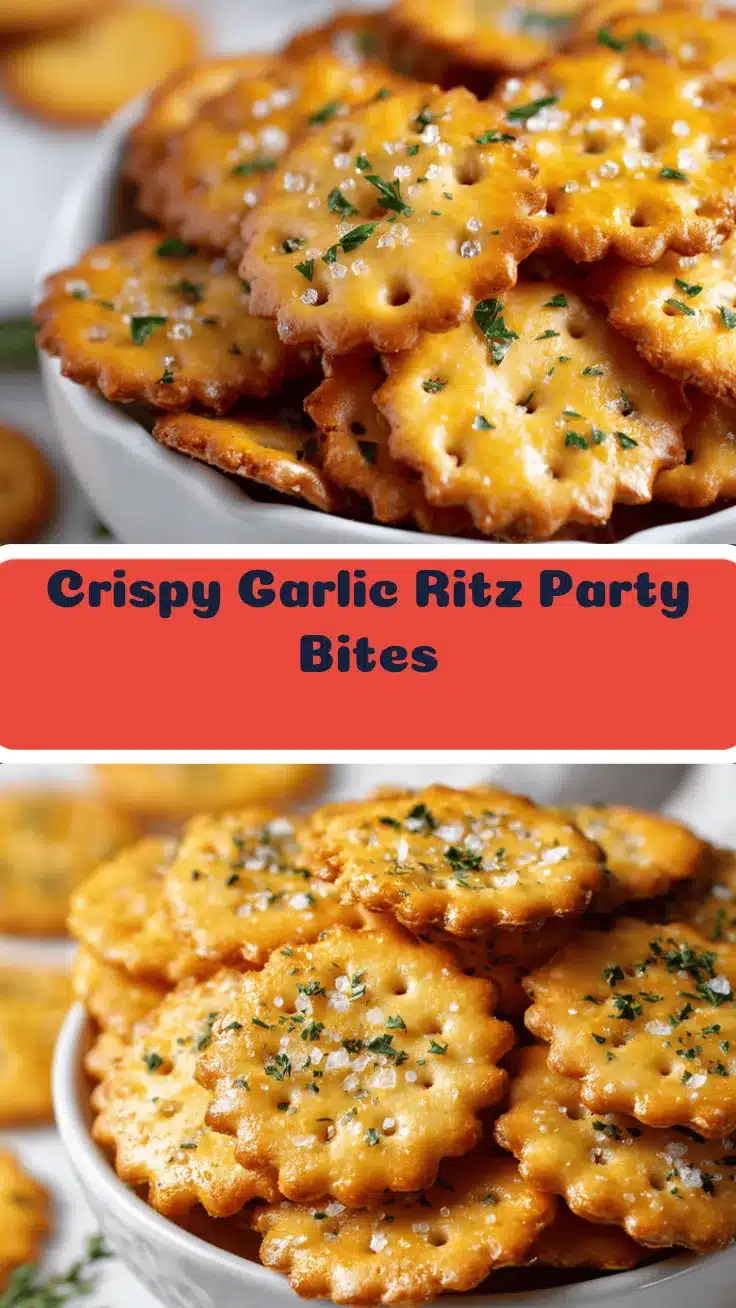 Garlic Ritz Snacks recipe
