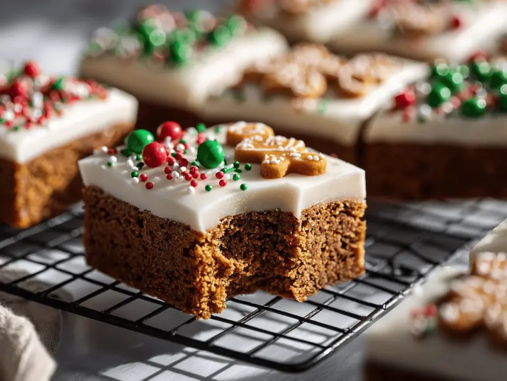 gingerbread bars - featured image