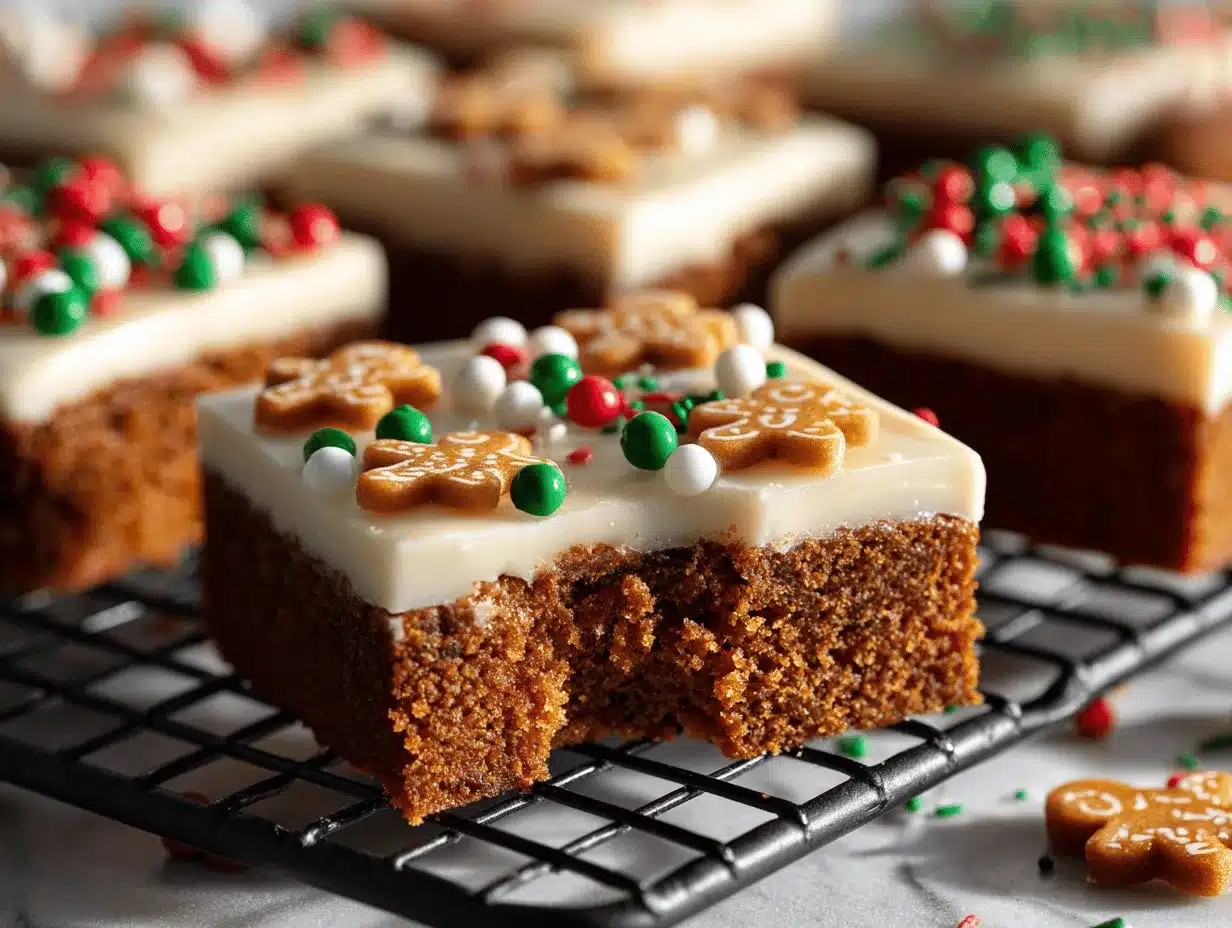 gingerbread bars preparation steps