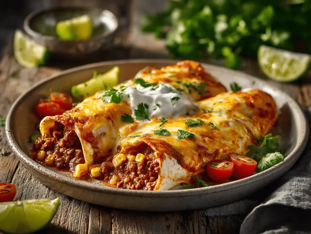 ground beef enchiladas - featured image