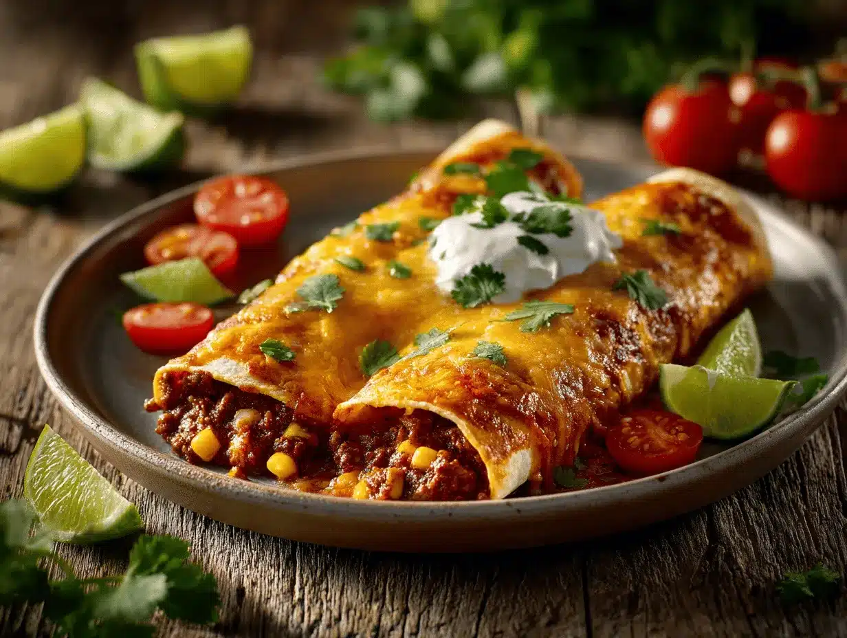 ground beef enchiladas preparation steps