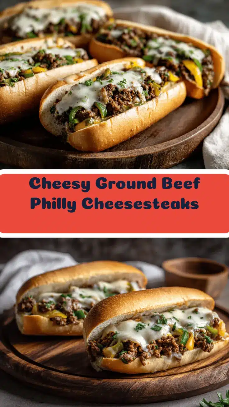 ground beef philly cheesesteaks recipe