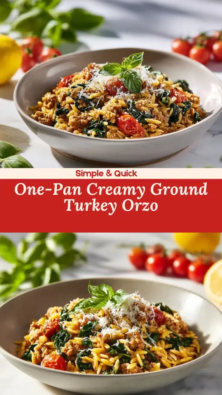 ground turkey and orzo recipe