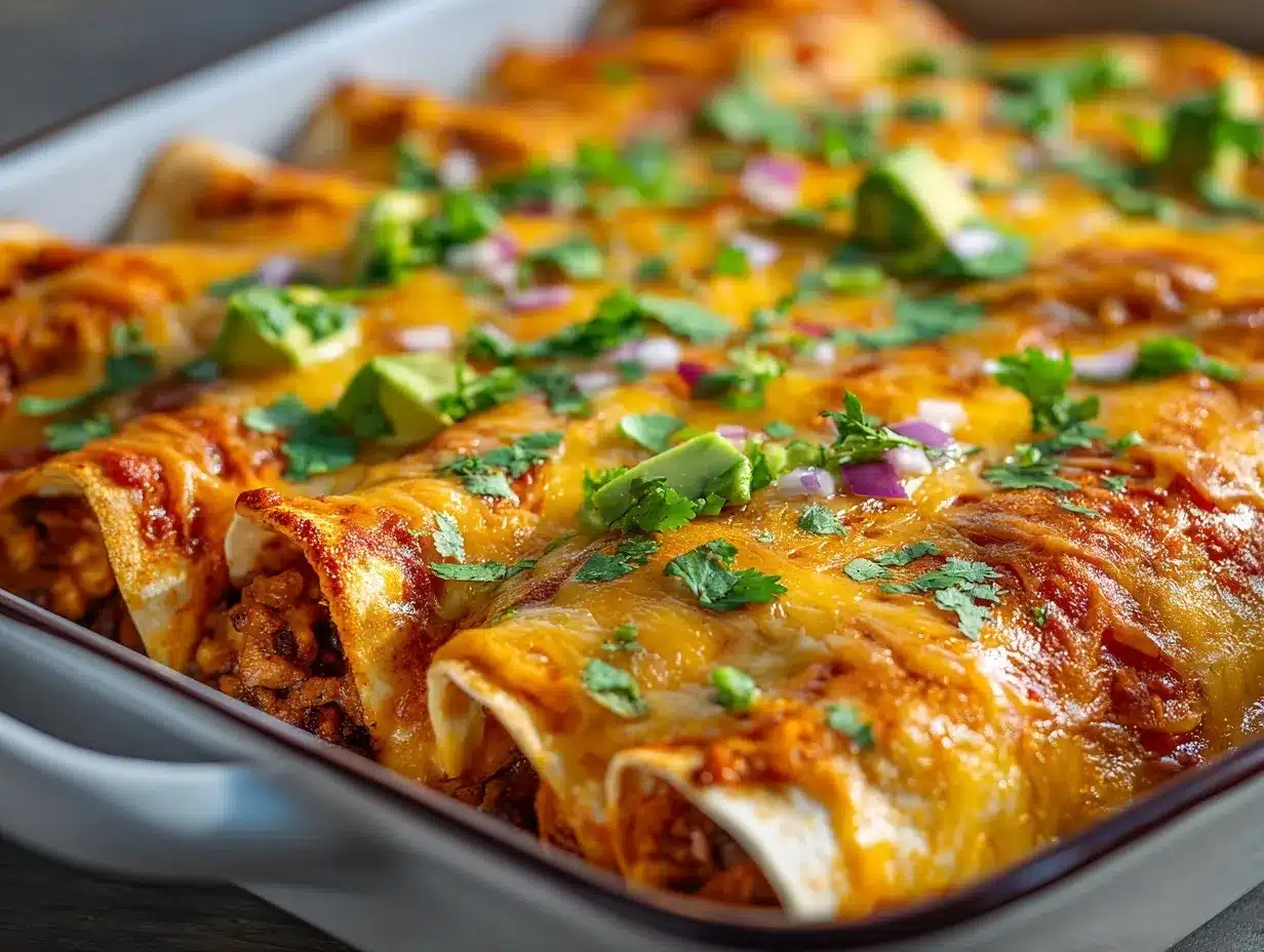 ground turkey black bean enchiladas preparation steps