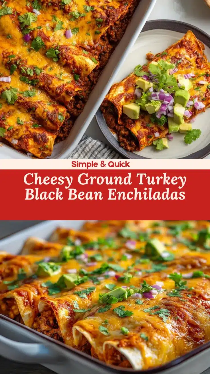 ground turkey black bean enchiladas recipe
