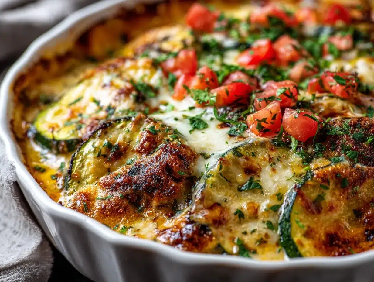 ground turkey zucchini casserole preparation steps
