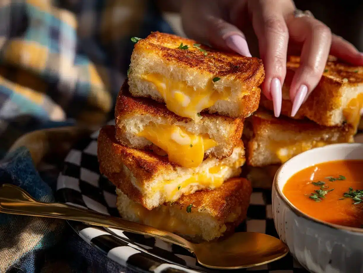 Hawaiian roll grilled cheese preparation steps
