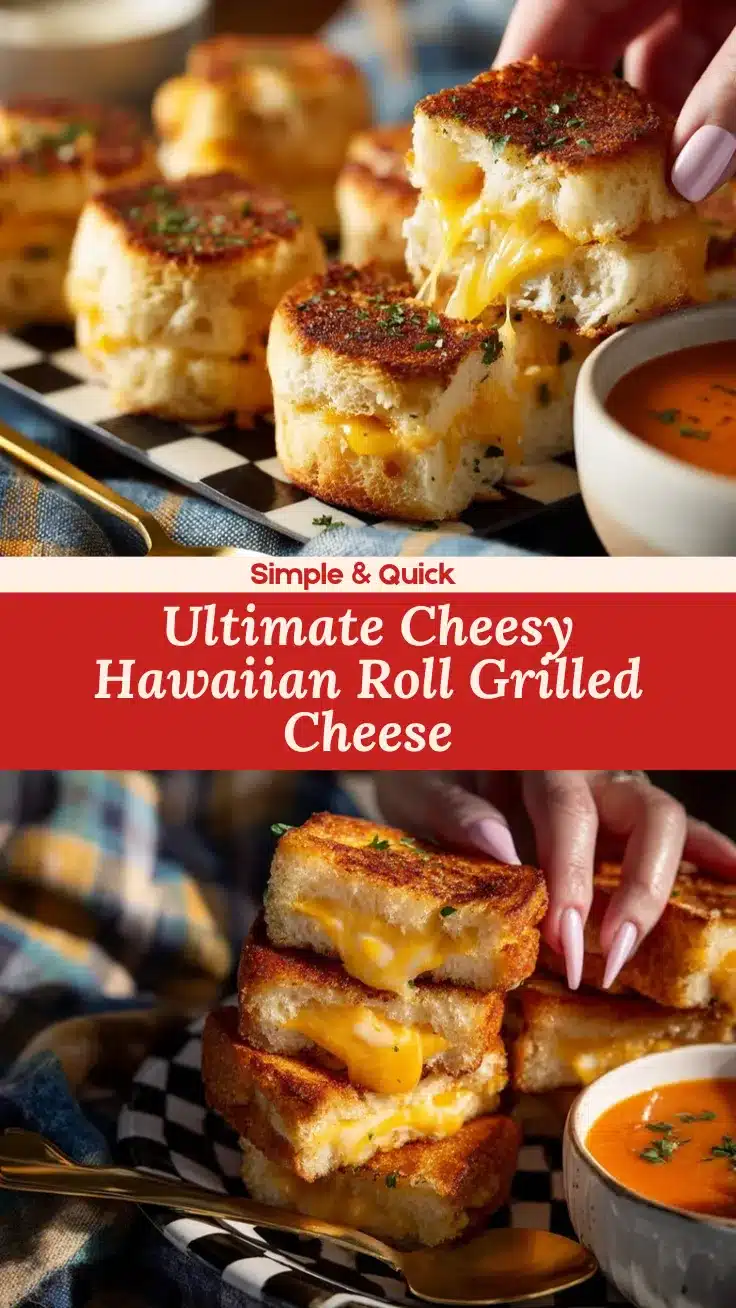 Hawaiian roll grilled cheese recipe