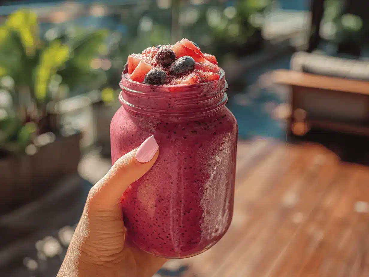 healthy smoothie bowl recipe preparation steps
