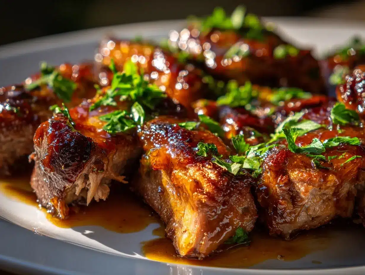 Instant Pot honey garlic country style ribs preparation steps