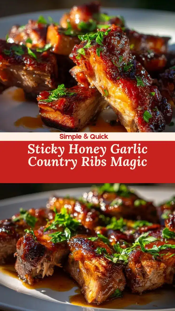 Instant Pot honey garlic country style ribs recipe