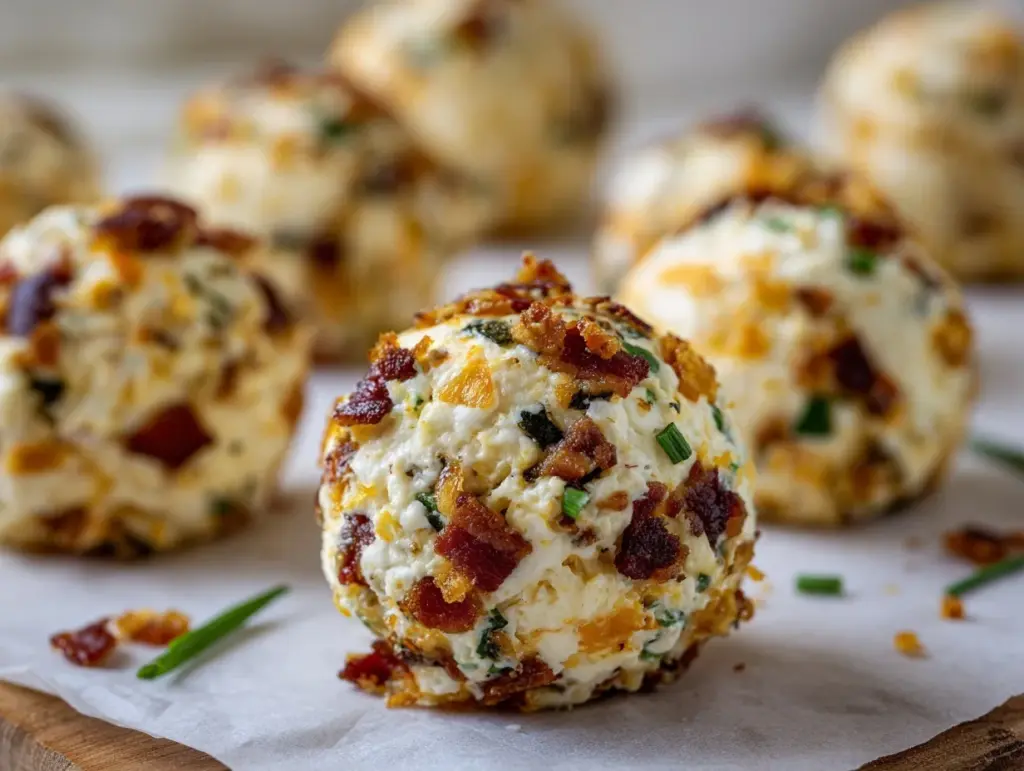 jalapeño popper bacon ranch cheeseballs - featured image