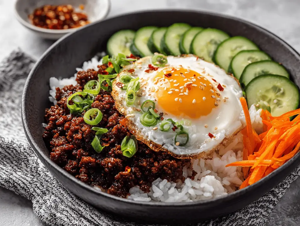Korean ground beef bowl - featured image