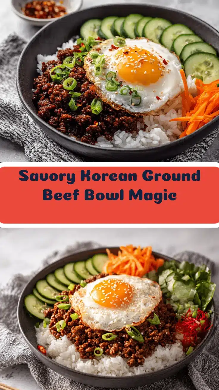 Korean ground beef bowl recipe
