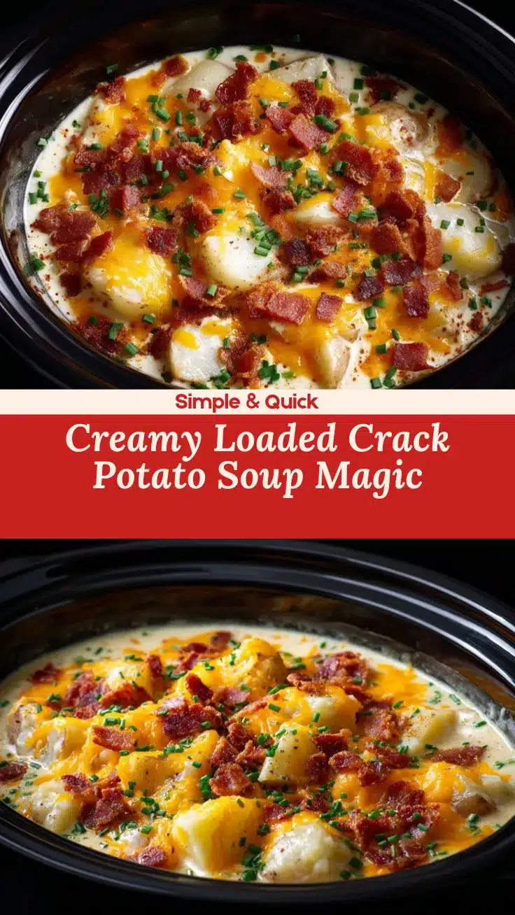 loaded crock pot crack potato soup recipe
