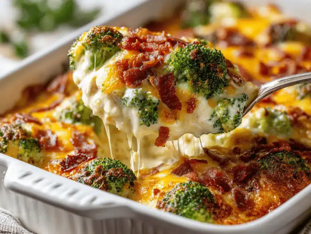 low carb chicken casserole - featured image