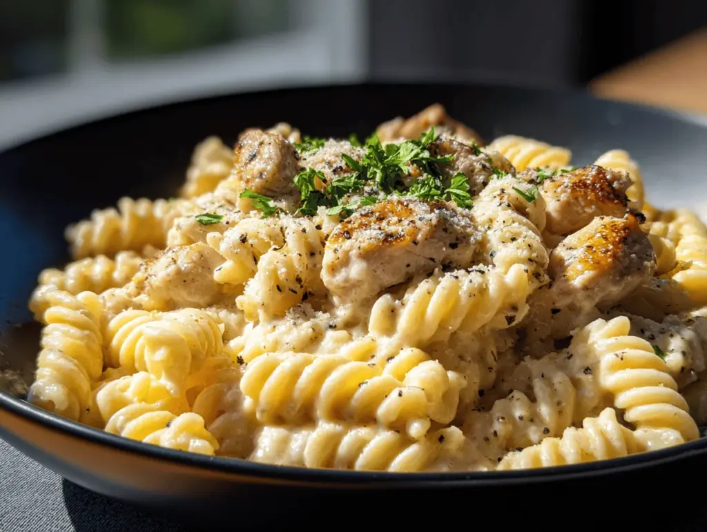 parmesan chicken pasta - featured image
